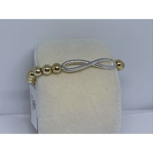 lonna & lilly Gold-Tone Mixed Metal Crystal Leaf Hair Barrette, Length 3", CP55